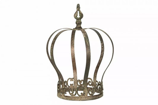 Dekoration Krona Metall Grön 21,5x28,5cm