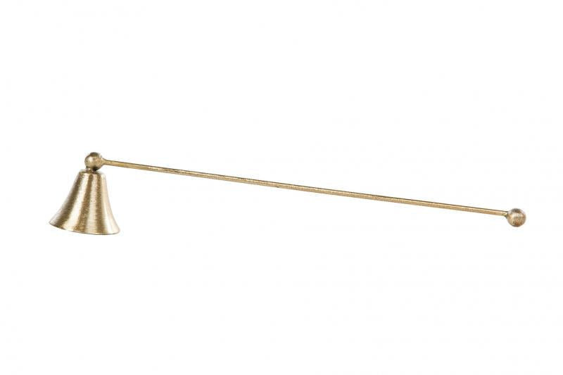 Ljusstake Ljussläckare 28 cm - borstad mässing