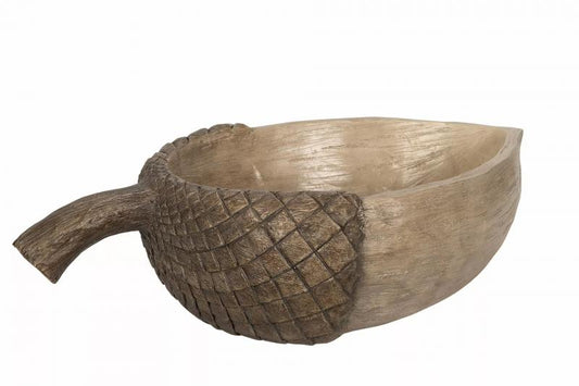 Juldekoration Inomhus Skål Ekollon polyresin36x22x10,5cm