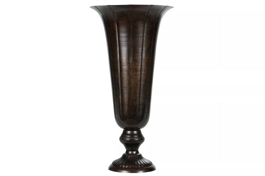 Dekorativ Vas Pokal Hög 42 cm - antikbrun HH