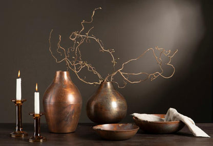 Dekorativ Vas Dina Koppar 7x13x32cm