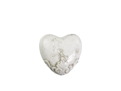 Dekoration Marcy Heart H4 / L8.5 / B8.5 cm antik creme 1st