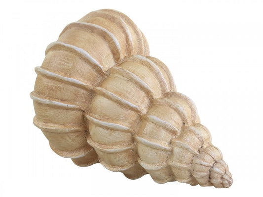 Maritim Dekoration Snäcka H9 / L14,5 / B8 cm antik natur  REA