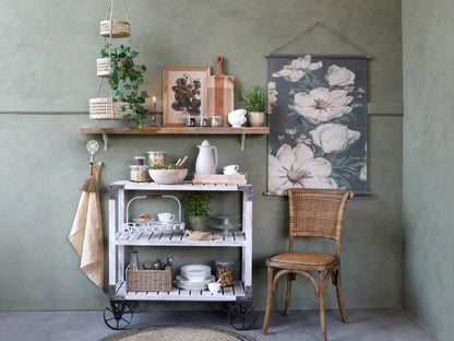 Stol Matstol med korgstol och rygg 2-pack drop