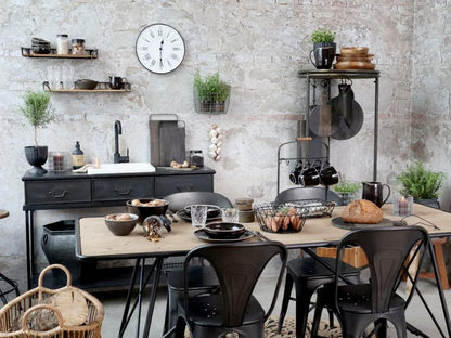 Stol Matstol Industry 2-pack H86 / L37 / W36 cm antik kol drop