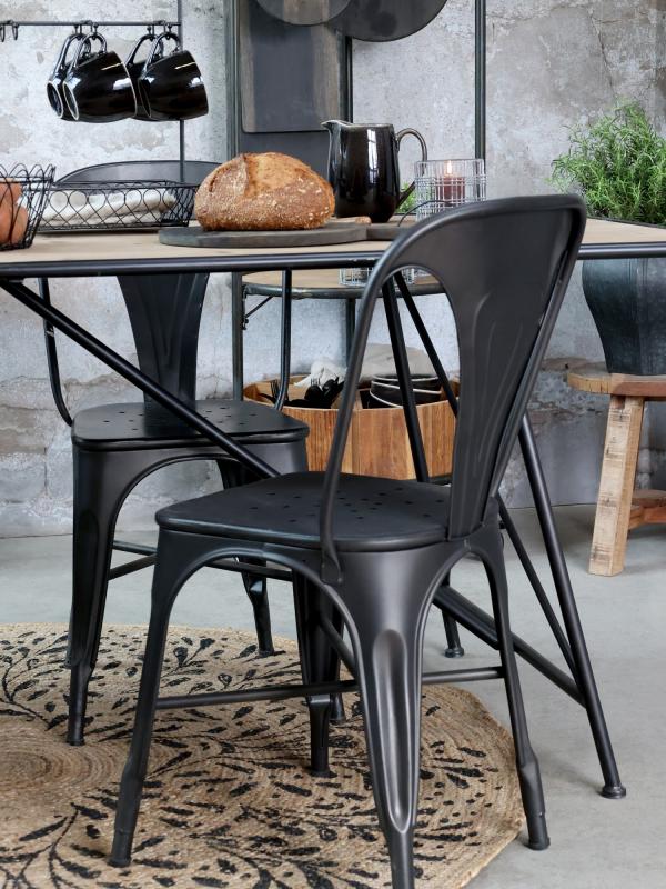 Stol Matstol Industry 2-pack H86 / L37 / W36 cm antik kol drop