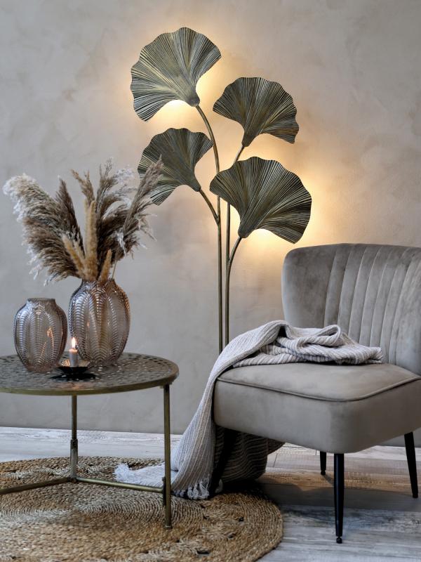 Sidobord DIV. med mönster H42 / Ø60,5 cm antik mässing