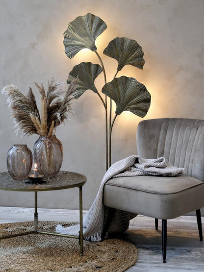 Sidobord DIV. med mönster H42 / Ø60,5 cm antik mässing