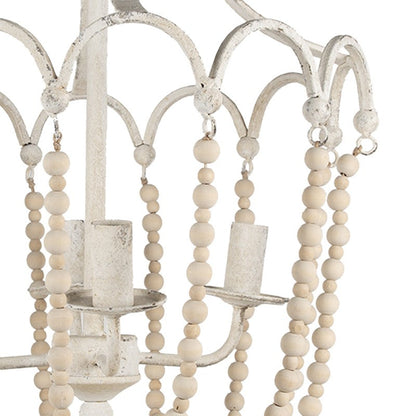 Taklampa Pendellampa 40x40x60 Cm E14 / Max 4x60W Vit Järn