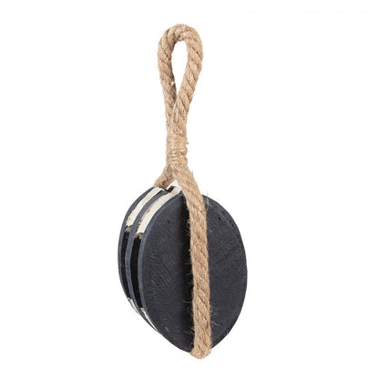 Maritim Dekoration Block 14x12x21/35 cm Svart Trä