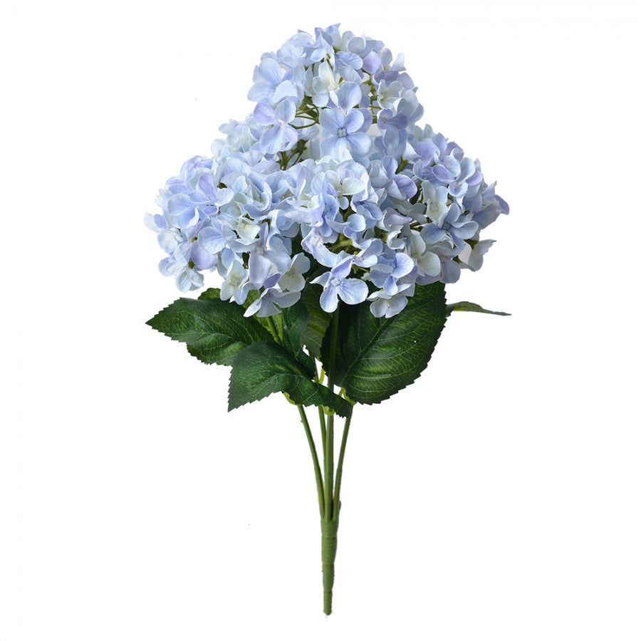 Konstgjord blomma Hortensia Lila Grön 15x15x45 cm