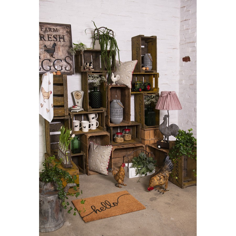 Påskdekoration Tupp 15x7x17 Cm Vit Polyresin