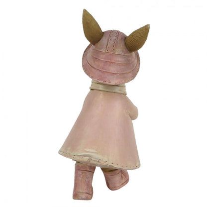 Påskdekoration Kanin 8x6x14 cm Flerfärgad Polyresin