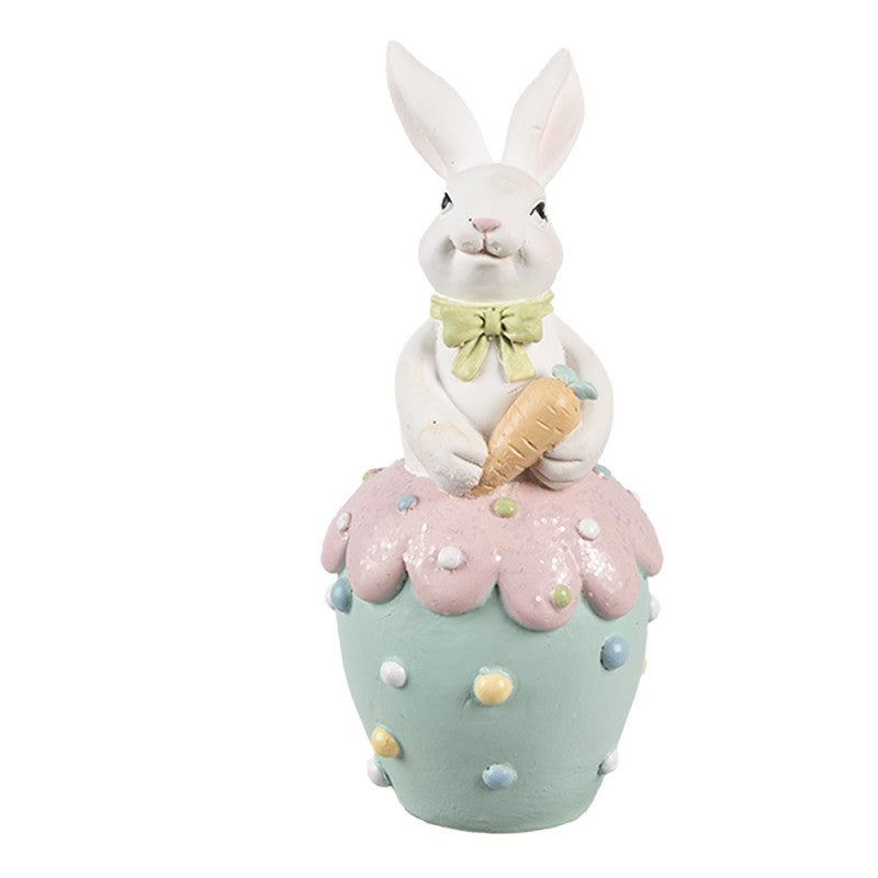 Påskdekoration Kanin Ø 7x16 cm Vit Blå