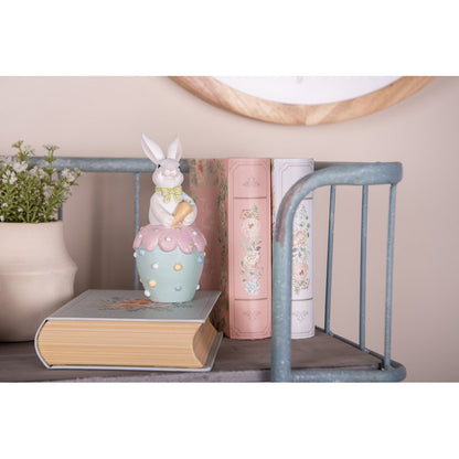 Påskdekoration Kanin Ø 7x16 cm Vit Blå