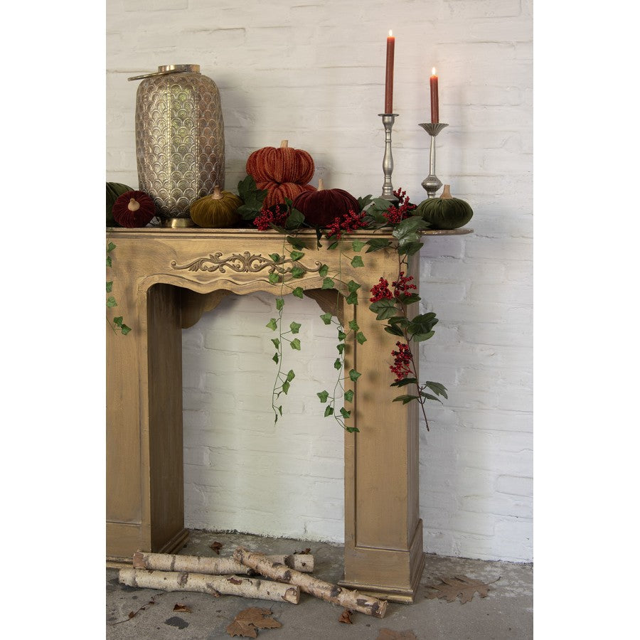 Ljusstake Silverfärgad metall Ø 12x32 Cm