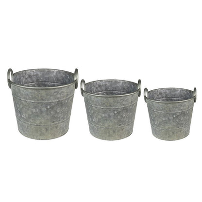 Blomkruka Utomhus 3-pack Grön Ø 32x25 / Ø 29x23 / Ø 26x21 cm