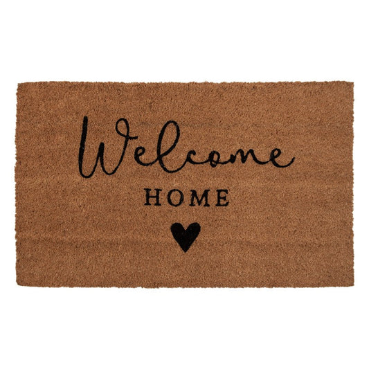 Dörrmatta Welcome Home Brun Svart 75x45x1 cm