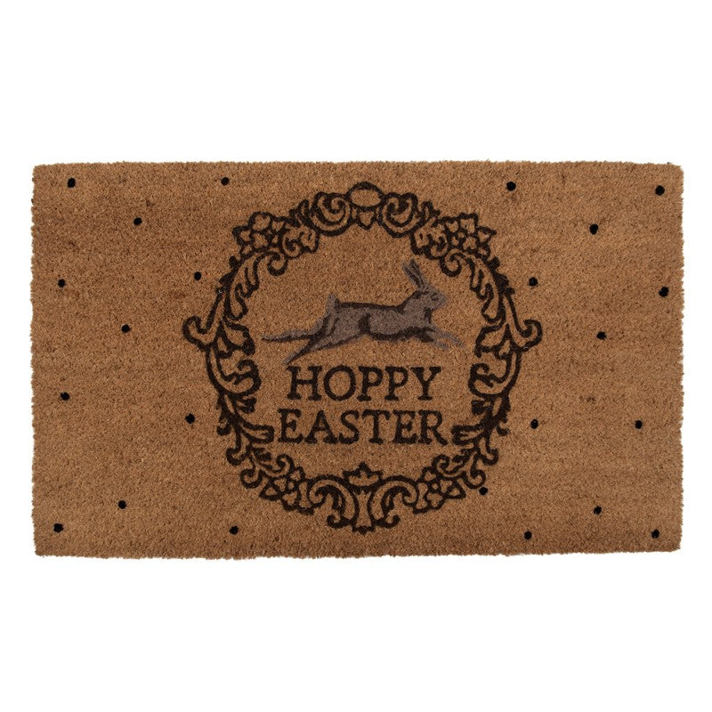 Dörrmatta Hoppy Easter Brun Svart 75x45x1 cm