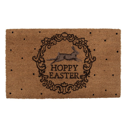 Dörrmatta Hoppy Easter Brun Svart 75x45x1 cm