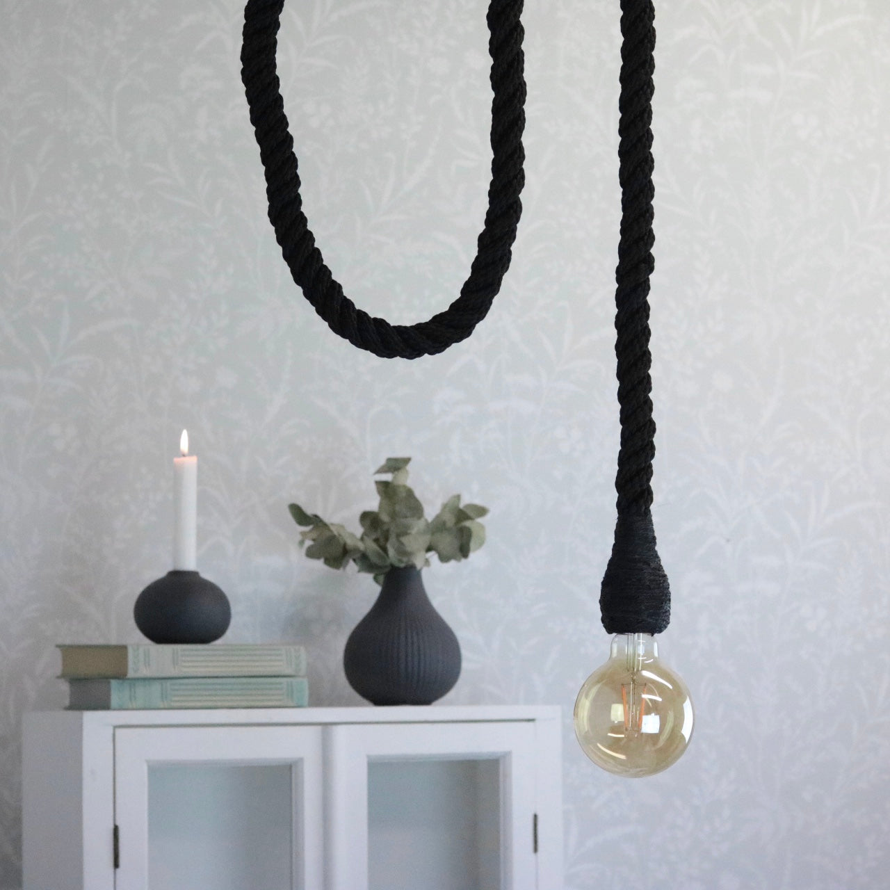 Taklampa Rep 150 cm svart