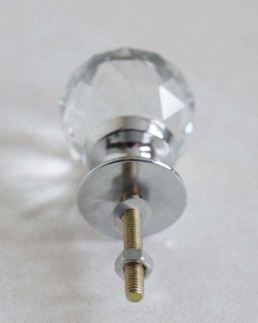 Dörrhandtag Dörrknopp Diamant rund topp 6x3 cm