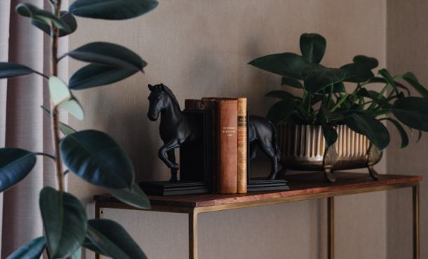 Dekoration Bokstöd Häst Poly 2-pack 12x10x22cm