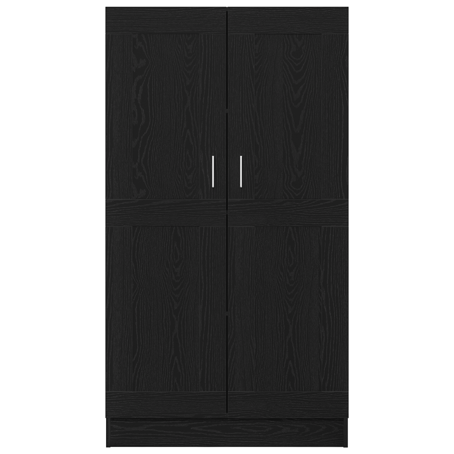 Bokhylla Svart Ek 2 st 165x30,5x150 cm Trä