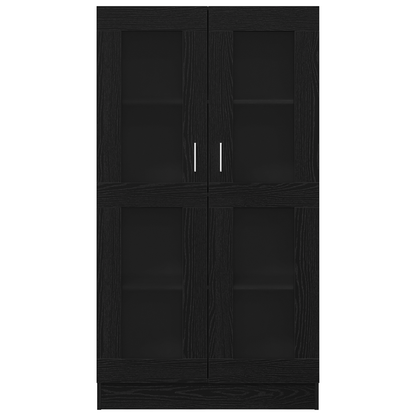 Bokhylla Svart Ek 82,5x30,5x150 cm