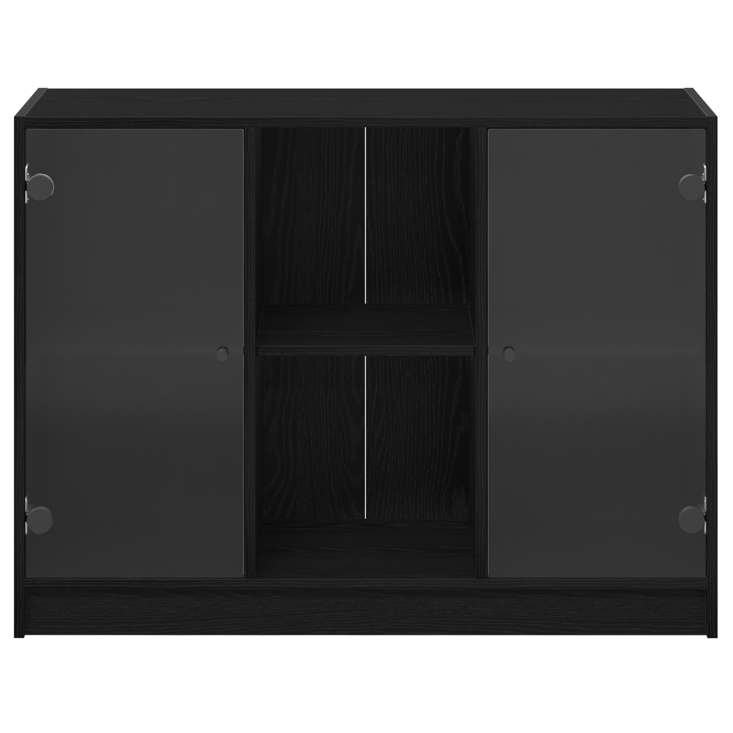 Skänk Svart Ek 102x37x75,5 cm