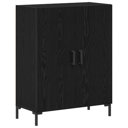 Skåp Svart Ek 69.5x34x180 cm