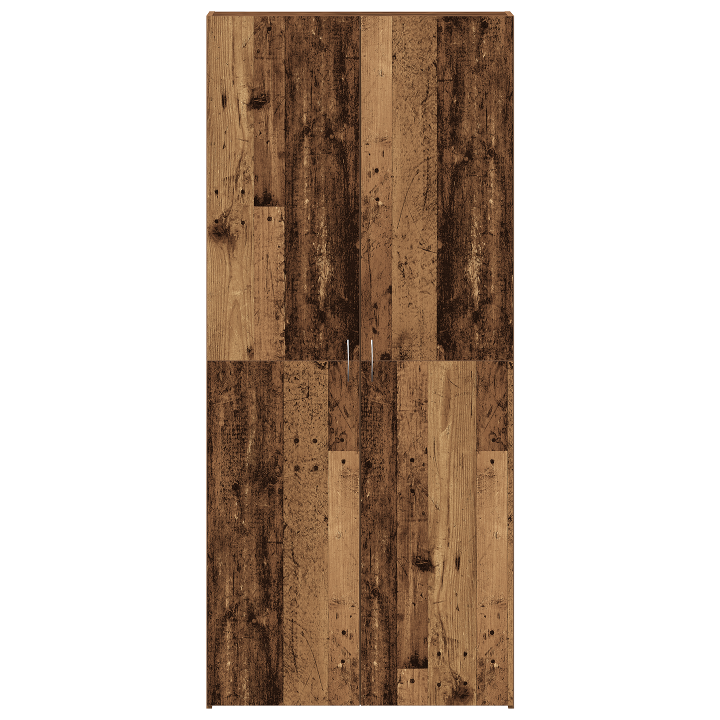 Skoställ Åldrat Trä Skoskåp 80x35,5x180 cm