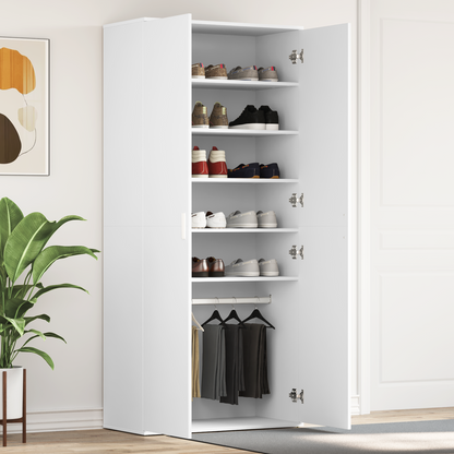 Skoställ Vit 80x39x180 cm
