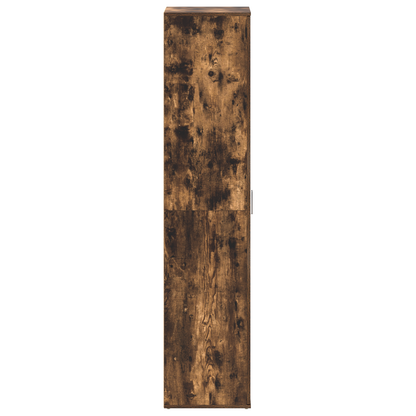 Skoställ Rökfärgad Ek 80x39x180 cm