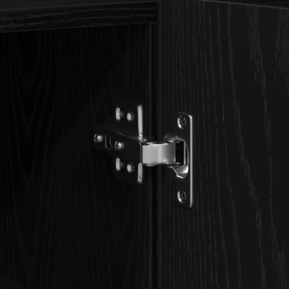 Skänk Svart Ek 116 x 30 x 75 cm