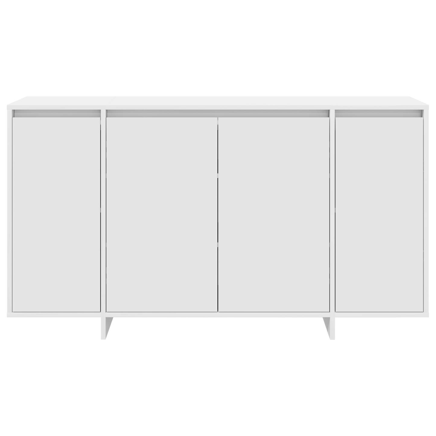 Skänk Vit Trä 135 x 41 x 75 cm Vit Skänk