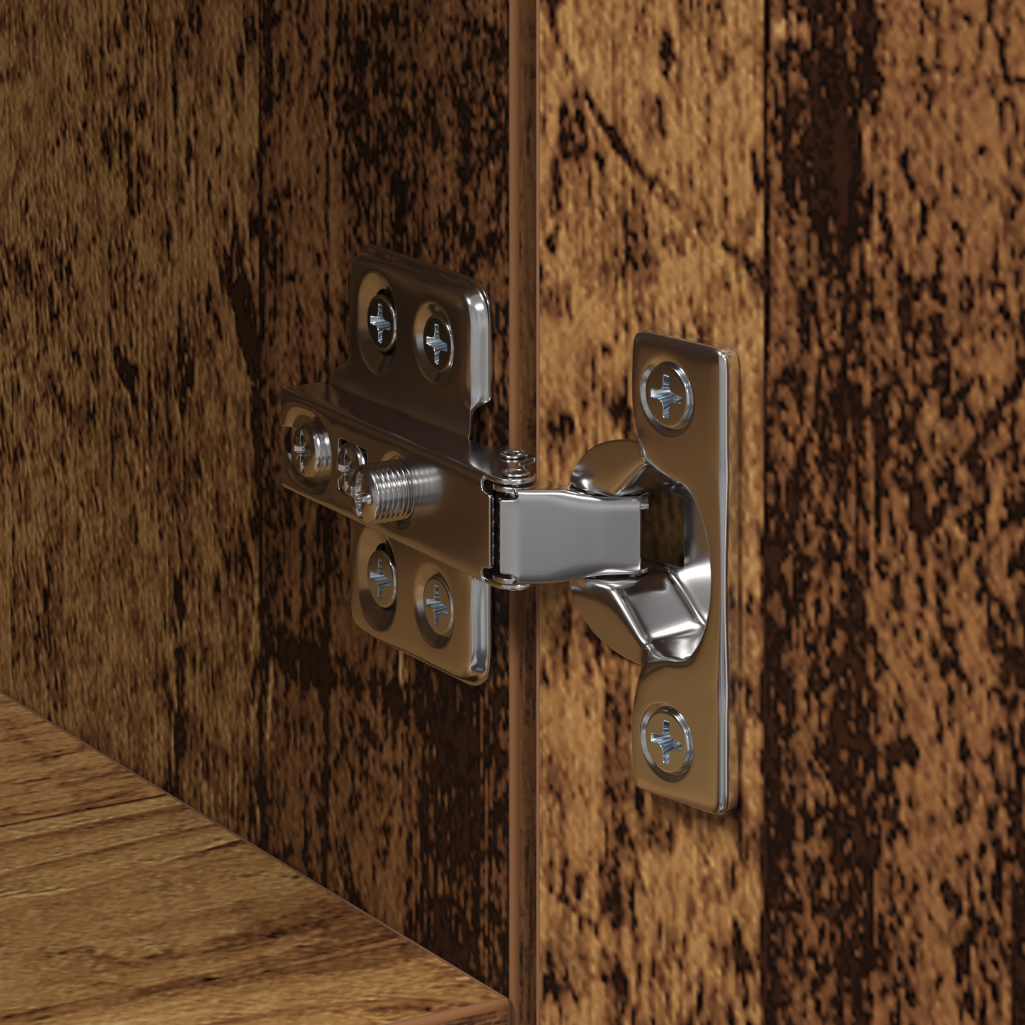 Skåp Åldrat Trä 45x42.5x185 cm