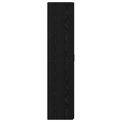 Skåp Svart Ek 70x42.5x185 cm