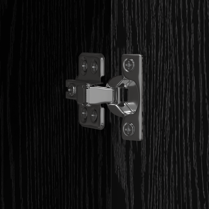 Skåp Svart Ek 40x42.5x185 cm