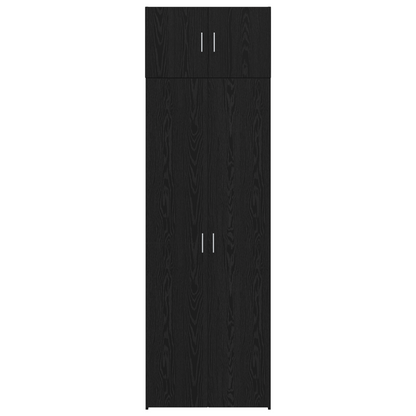 Skåp Svart Ek 70x42.5x225 cm