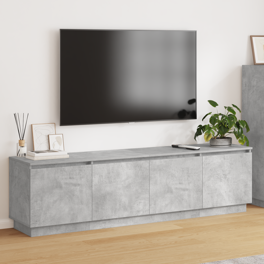TV-skåp Betonggrå 180 x 38 x 49 cm Konstruerat trä