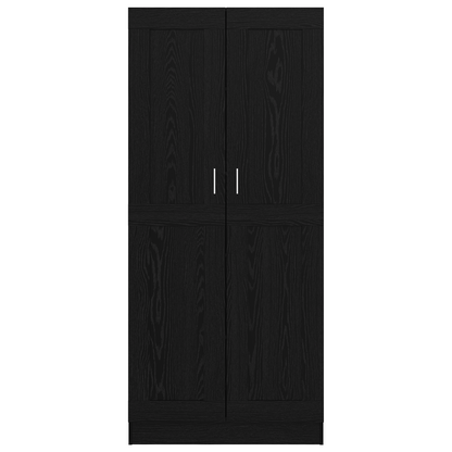 Bokhylla Svart Ek 82.5 x 30.5 x 185 cm