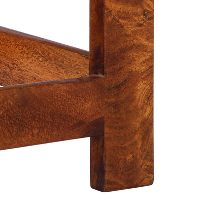 Sidobord Trä 35x35x75 cm Massivt Akaciaträ