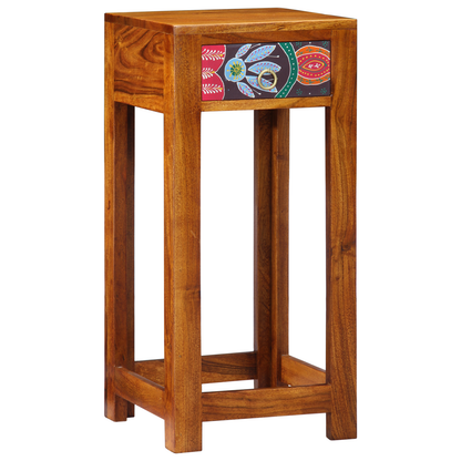 Sidobord Trä 35x35x75 cm Massivt Akaciaträ