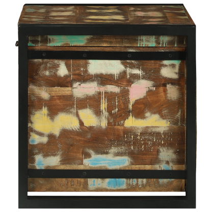 Förvaringsbänk Förvaringslåda 60 x 40 x 41 cm av solid återvunnet trä