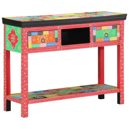 Avlastningsbord Konsollbord Trä i flera färger, 100x30x75 cm, i massivt mango