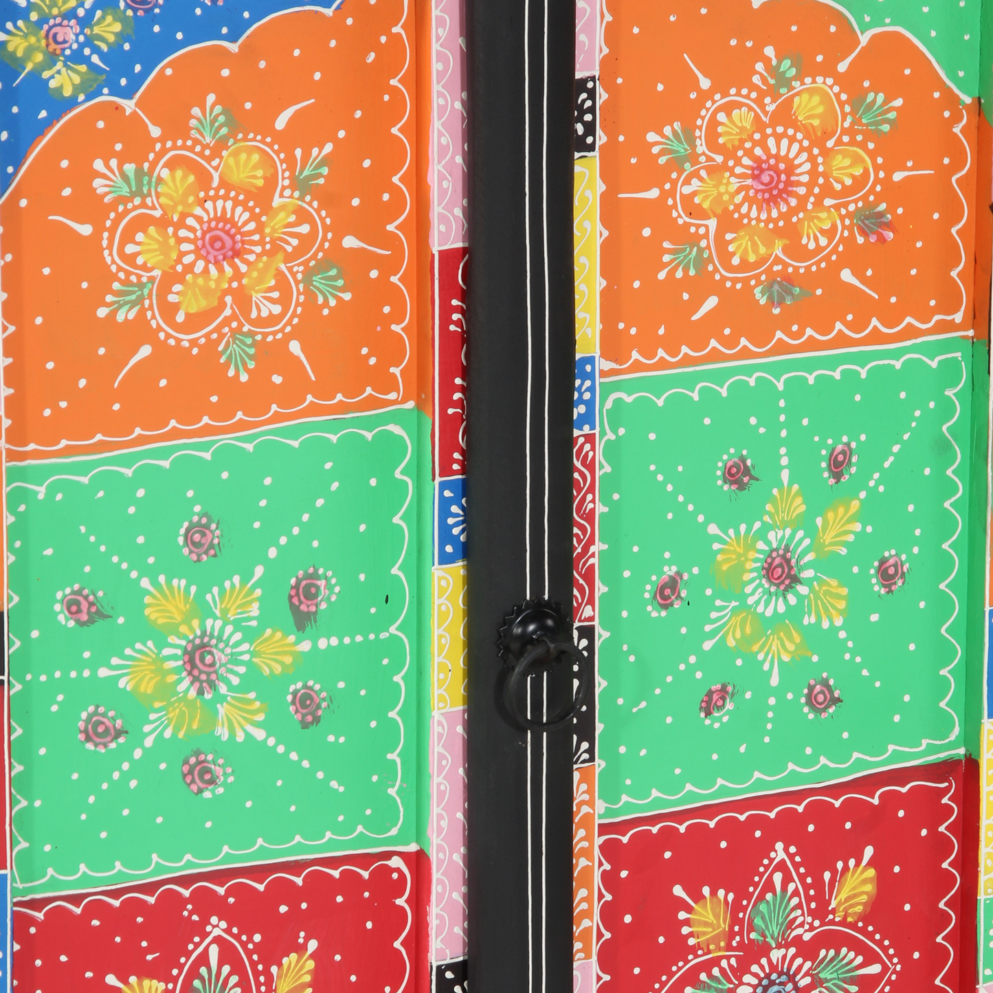 Avlastningsbord Konsollbord Trä Flerfärgat 50x30x75 cm i Massivt Mangoträd