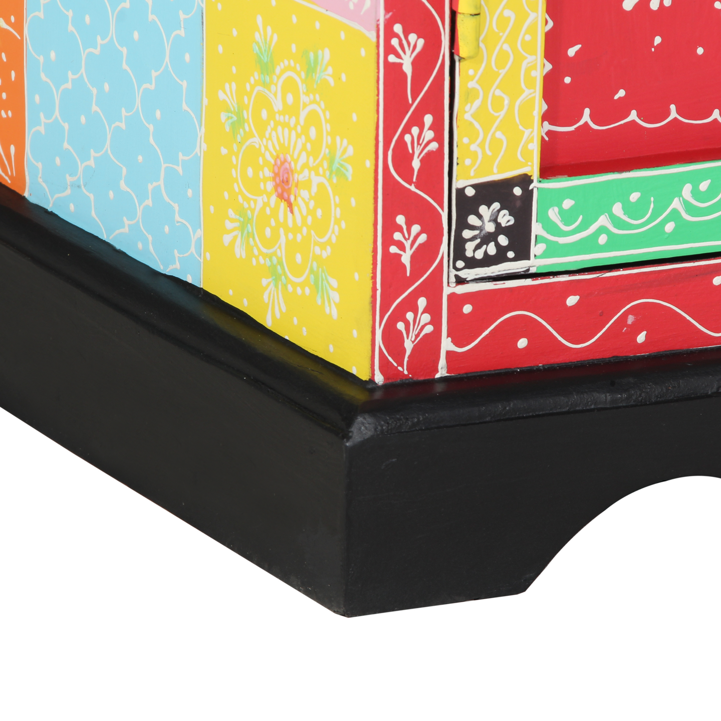 Avlastningsbord Konsollbord Trä Flerfärgat 50x30x75 cm i Massivt Mangoträd