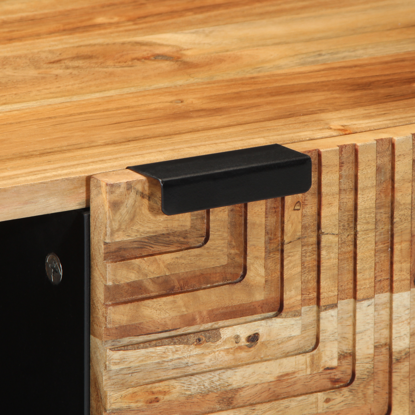 Soffbord Trä 100x54x40 cm Massivt Akaciaträ