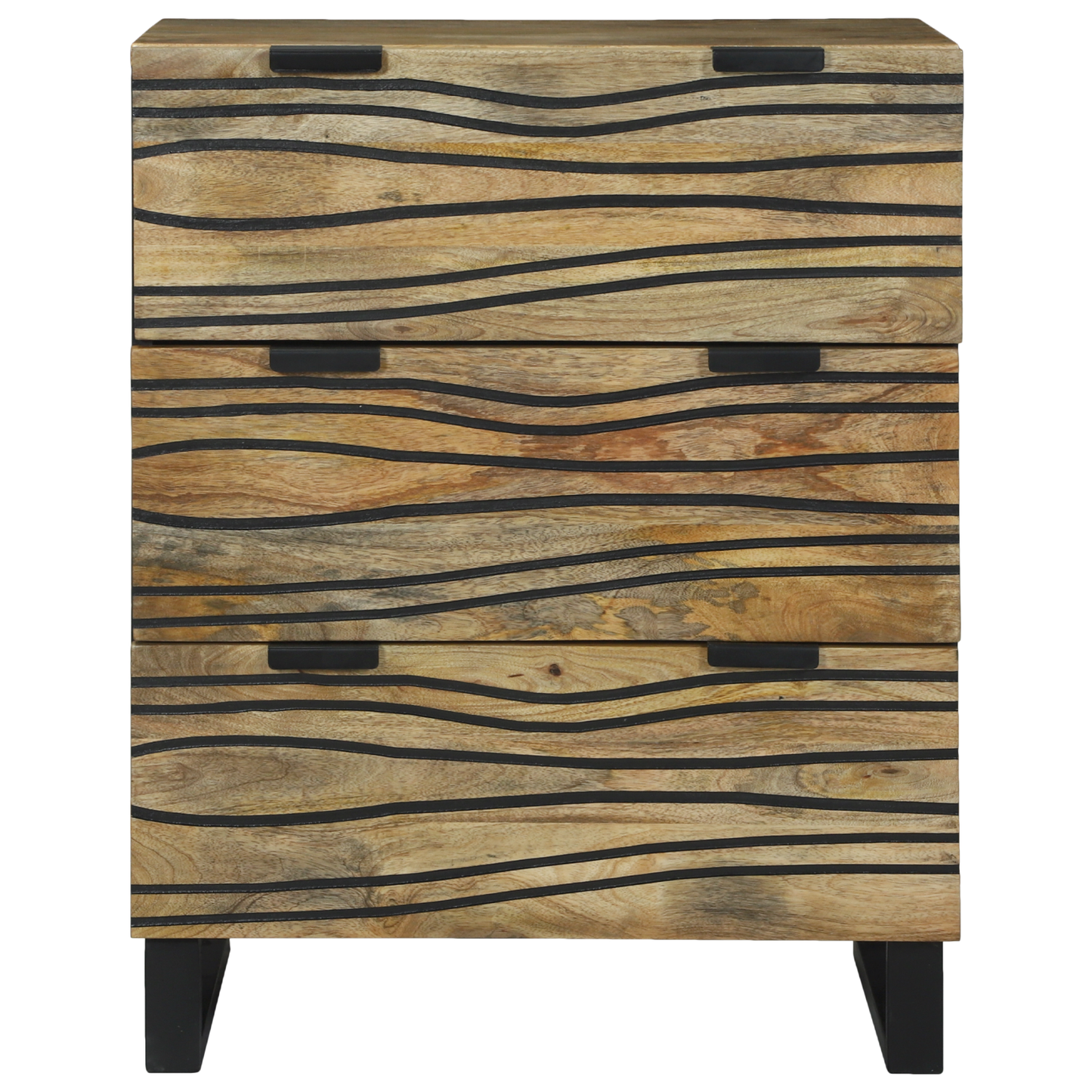 Skänk Trä 60x33.5x75 cm i massivt mangoträ